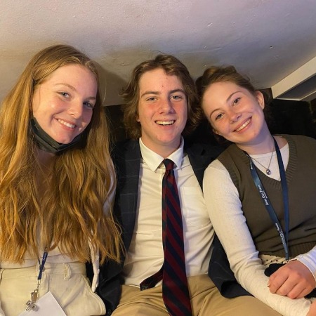 Baye McPherson with her brother and sister.